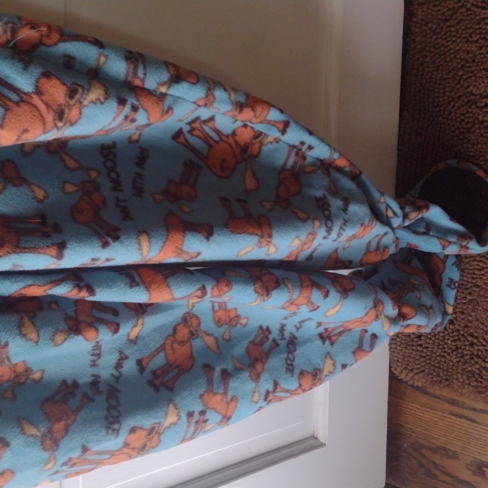 Lazy One "Don't Moose With Me" Footy Pajamas - image 2